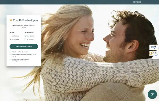 Coupdefoudre40plus.fr